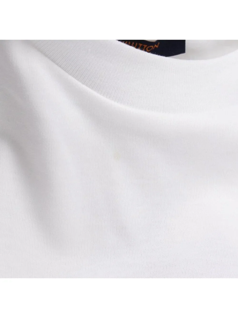 Louis Vuitton Short Sleeve T-Shirt with Patch Crew Neck Jg2 Cotton